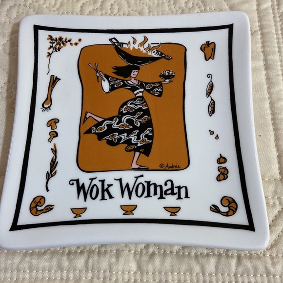 MWW Market Culinary Cuties by Andrew Tracey set 4 ceramic small square - Picture 4 of 9